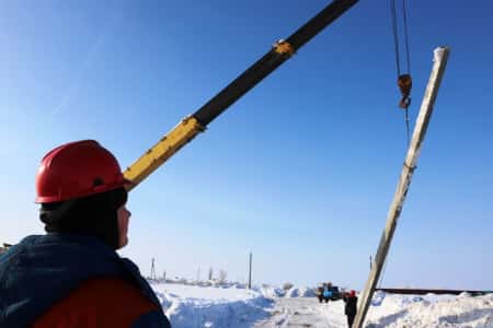 В Саракташском районе Оренбургской области завершается строительство участка ЛЭП 35 кВ
