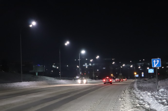Удмуртэнерго выполняет работы по подключению освещения автодорог