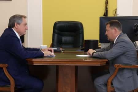 Николай Шульгинов провёл рабочую встречу с врио главы администрации Тамбовской области Максимом Егоровым