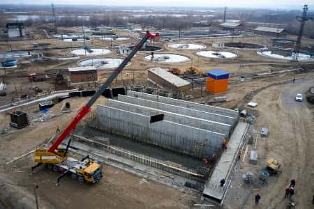 Реконструкция левобережных очистных сооружений в Красноярске идёт по графику