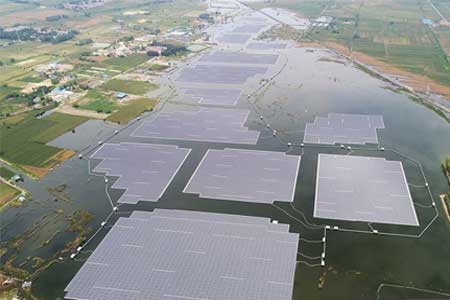 В Китае введена в эксплуатацию плавучая солнечная электростанция мощностью 70 МВт