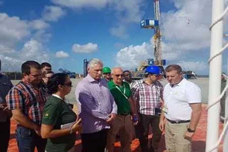 Президент Республики Кубы посетил месторождение Бока де Харуко