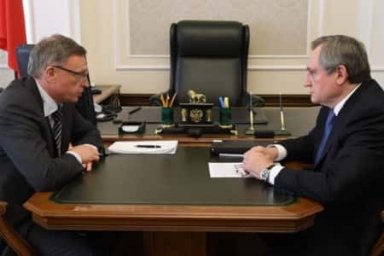 Николай Шульгинов провёл рабочую встречу с губернатором Омской области Александром Бурковым