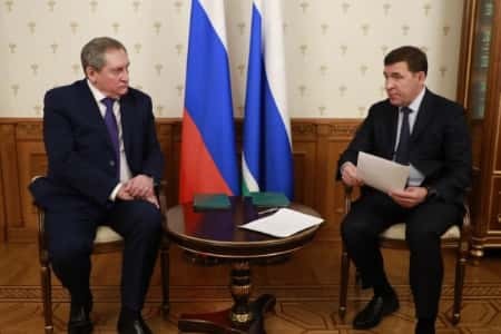 Николай Шульгинов провёл рабочую встречу с губернатором Свердловской области Евгением Куйвашевым