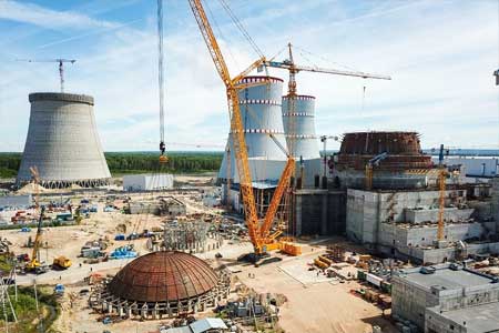 Ленинградская АЭС-2: завершена сварка купола внутренней защитной оболочки здания реактора энергоблок