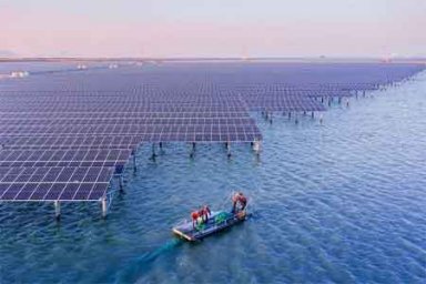 В Китае строят офшорную солнечную электростанцию мощностью 1 ГВт