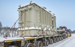 На стройплощадку Кольской ВЭС доставлен трансформатор для подстанции