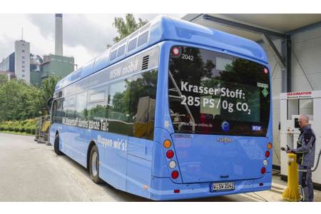 Энергия из отходов для питания водородных автобусов — проект в ФРГ