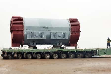 На стройплощадке Курской АЭС-2 смонтирован статор самого мощного в России турбогенератора