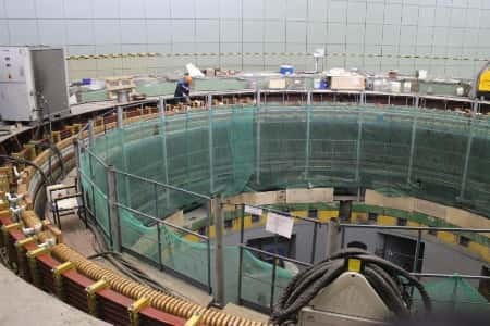 На Воткинской ГЭС завершены работы по сборке ротора гидроагрегата №8