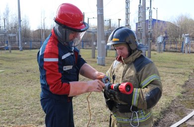 ​«Удмуртэнерго» провел противопожарную тренировку на подстанции «Сибирская»